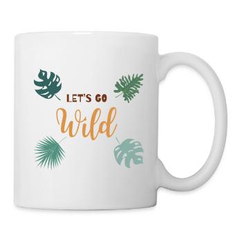 Let's Go Wild Jungle Tropical Vibes - Tasse - Weiß - Rechts