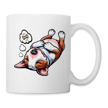 Miniatur Bullterrier Bully Bullterrierbesitzer - Tasse - Weiß - Rechts