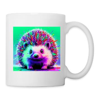 hérisson - Mug blanc - blanc - Droite