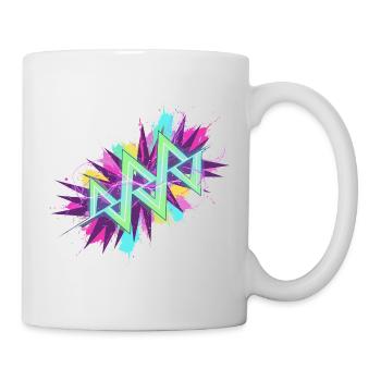 Neon Zigzag Graffiti - Mug - white - Right