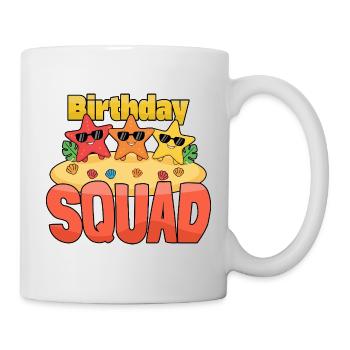 Birthday Squad Beach Sommerkreuzfahrt Sand - Tasse - Weiß - Rechts