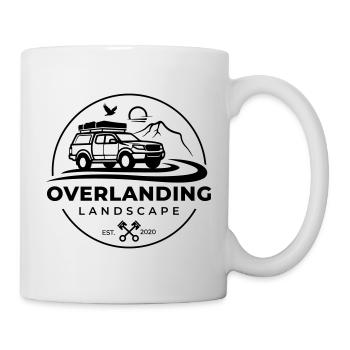 Overlanding Landscape Round Black - Mug - white - Right