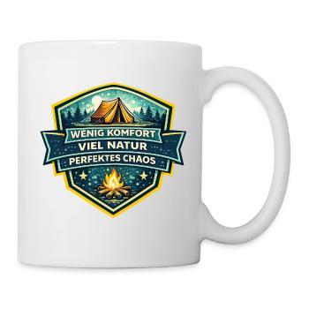 Wenig Komfort Viel Natur Chaos - Tasse - Weiß - Rechts