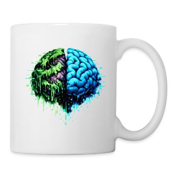 Your brain is at the end of its rope - Mug - white - Right