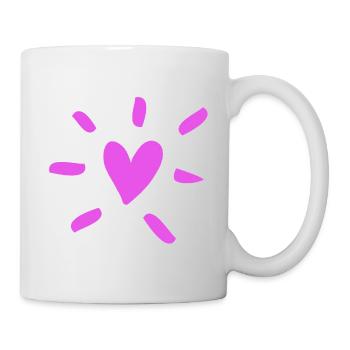 Heart Radiance Love Pink Comic Like Fan - Mug - white - Right