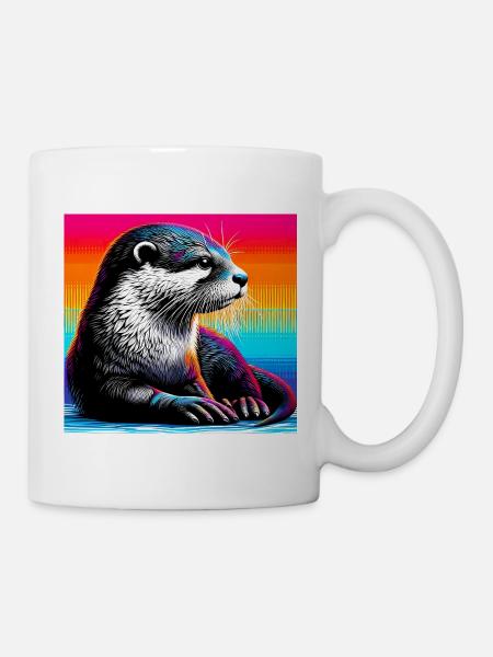 Otter - Tasse - Weiß