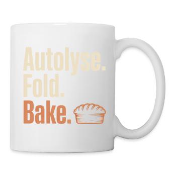 Autolyse Fold Bake Pie Typography - Mug - white - Right