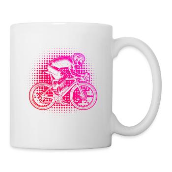 Idée cadeau pour un vélo de route avec vélo de route - Mug blanc - blanc - Droite