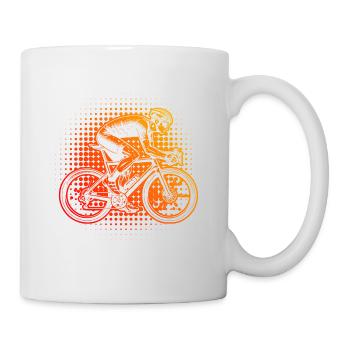 Idée cadeau pour un vélo de route avec vélo de route - Mug blanc - blanc - Droite