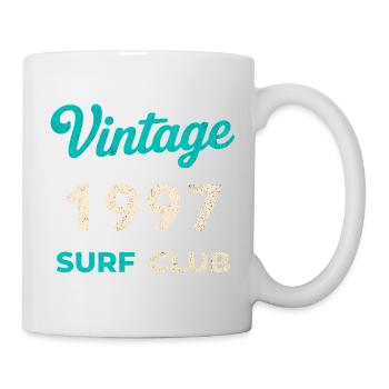 Cadeau vintage de l’année de naissance rétro du Surf Club 1997 - Mug blanc - blanc - Droite