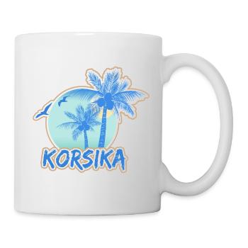 Plage de Corse - Mug blanc - blanc - Droite