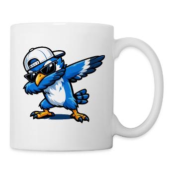Dabbing Blue Jay - Mug - white - Right