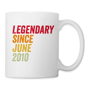 16. Geburtstag 16 Jahre Juni 2010 - Tasse - Weiß - Rechts