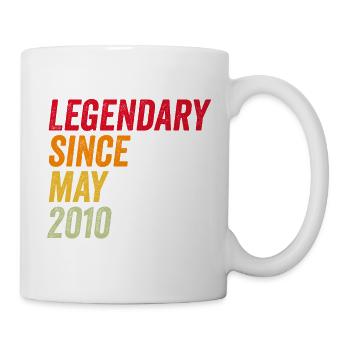 16. Geburtstag 16 Jahre Mai 2010 - Tasse - Weiß - Rechts