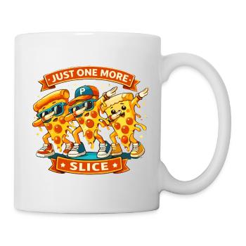 Dab Dance Noch Ein Stück Pizza Coole Dabbing Pizza - Tasse - Weiß - Rechts