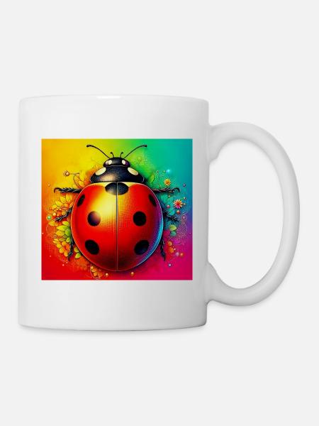 Marienkäfer - Tasse - Weiß