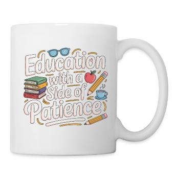 School Teacher Education With A Teaching Career - Tasse - Weiß - Rechts