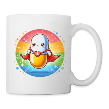 Médecin Médecine Médicament de la Pilule de Super-Héros Infirmière - Mug blanc - blanc - Droite