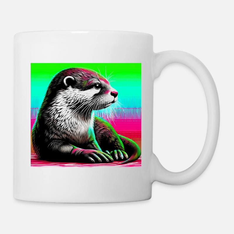 Otter - Tasse - Weiß
