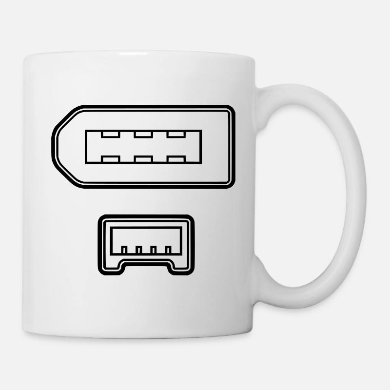 Connecteur fil de feu - Mug blanc - blanc