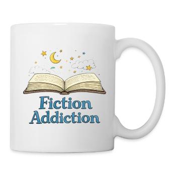 Fiction Addiction Open Book - Mug - white - Right