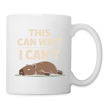 Cute Capybara Stress Reliever, No Stress, - Mug - white - Right