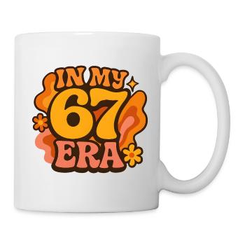 In My 67 Era Italian Brainrot Humor Geburtstag - Tasse - Weiß - Rechts