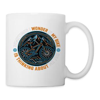 VTT Vélo Spruch Fahrrad Abenteuer Vélo - Mug blanc - blanc - Droite