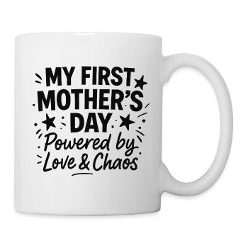 First Mother's Day Humor Mom Gift Idea Family - Mug - white - Right