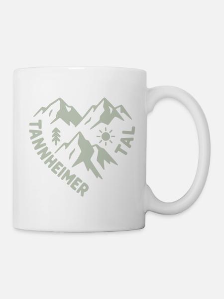 Tannheimer Tal Berglandschaft - Tasse - Weiß