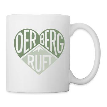 Der Berg ruft Herzdesign  - Tasse - Weiß - Rechts