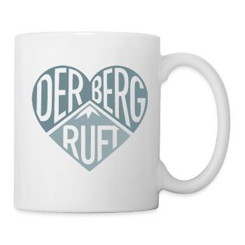 Der Berg ruft - Herzdesign - Tasse - Weiß - Rechts