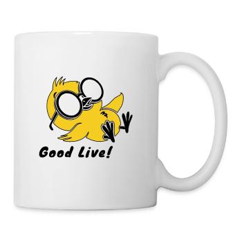Good Life Penguin Lunettes de Soleil Drôle Chill Tee - Mug blanc - blanc - Droite