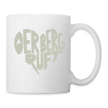 Der Berg ruft Herzdesign - Tasse - Weiß - Rechts