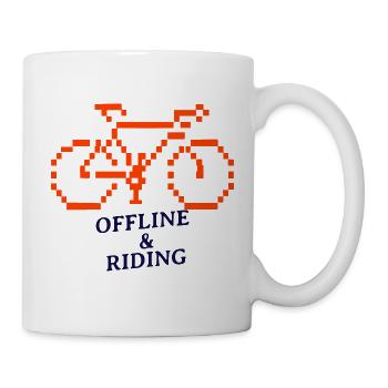 Offline und Fahren für IT-Spezialisten - Tasse - Weiß - Rechts