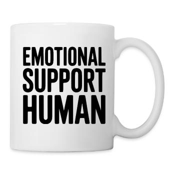 Emotionale Unterstützung Mensch - Tasse - Weiß - Rechts