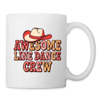 Cowboy Line Dance Crew - Tasse - Weiß - Rechts