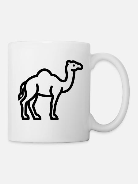 Kamel - Tasse - Weiß