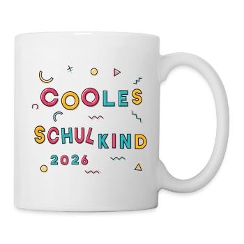 Cooles Schulkind 2026  - Tasse - Weiß - Rechts