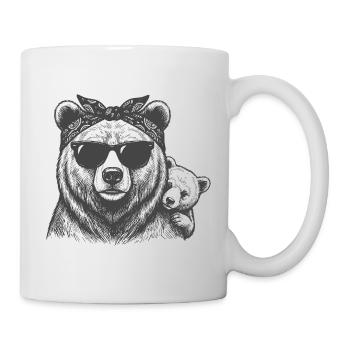Maman Ours et Bébé - Mug blanc - blanc - Droite