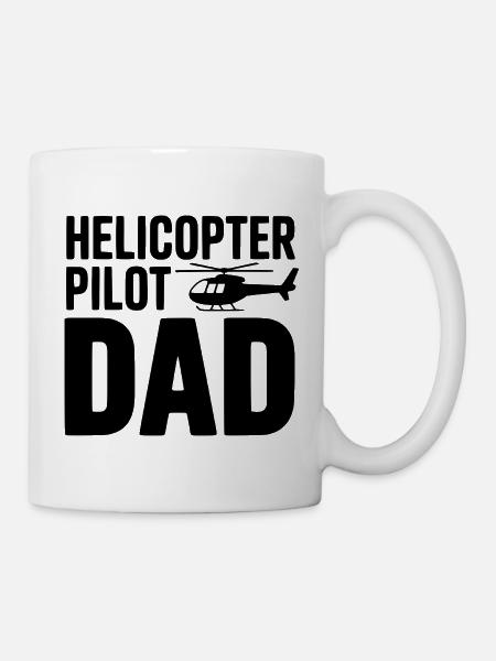 Hubschrauberpilot-Vater - Tasse - Weiß