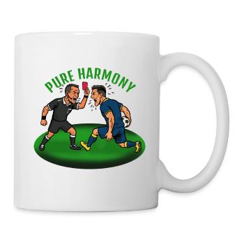 Pure Harmony: Meckern im Fußball - Tasse - Weiß - Rechts