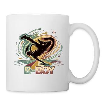 B-Boy Breakdance Hip Hop Danse Streetstyle - Mug blanc - blanc - Droite