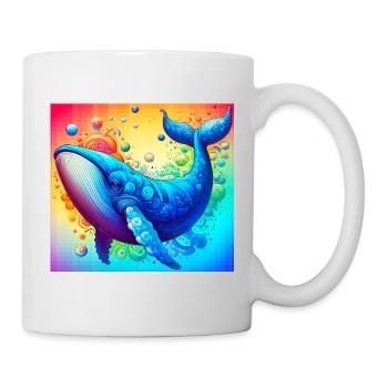 baleine - Mug blanc - blanc - Droite