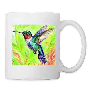 Kolibri - Tasse - Weiß - Rechts
