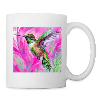 Kolibri - Tasse - Weiß - Rechts