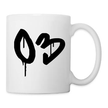 Number 03 Urban Graffiti Style - Mug - white - Right