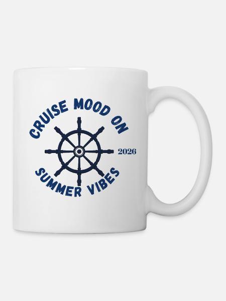 Cruise Mood On, Summer Vibes 2026 - Mug - white