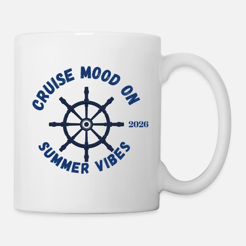 Cruise Mood On, Summer Vibes 2026 - Mug - white