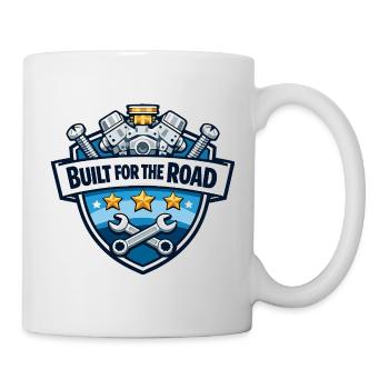 Built for the Road: Mechanic Crest - Mug - white - Right